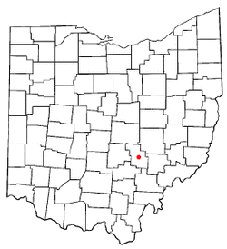 Location of New Lexington, Ohio