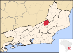 Location in Rio de Janeiro state