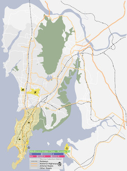 South Mumbai precinct highlighted in orange