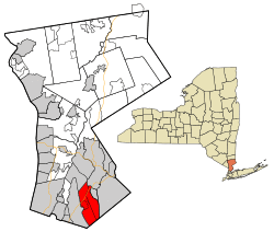 Location of Mamaroneck, New York