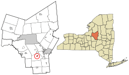 Location in Oneida County and the state of New York.