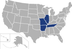 American Midwest Conference locations