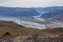 Confluence of Rakaia River and Wilberforce River, Canterbury, New Zealand.jpg