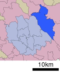 Location of Iwatsuki-ku in Saitama