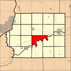 Location in Whiteside County