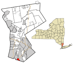 Location of Pelham Manor, New York