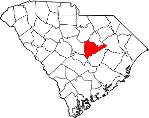 Map of South Carolina highlighting Sumter County