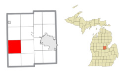 Location within Midland County