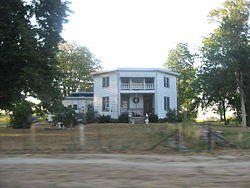 The Hall-Crull Octagonal House, a historic site in the township