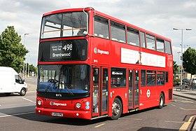 Stagecoach London 18476 on Route 498, Romford Queen's Hospital (19057369188).jpg