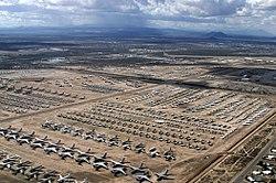The 309th Aerospace Maintenance and Regeneration Group's "aircraft boneyard" located on the Davis-Monthan AFB