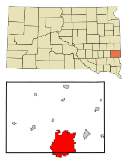 Location within Minnehaha County