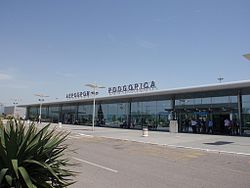 Golubovci Airport, near town of Golubovci