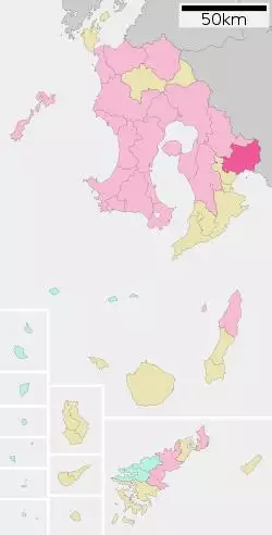 Location of Shibushi in Kagoshima Prefecture