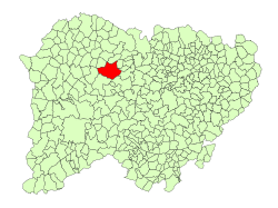 Location in Salamanca
