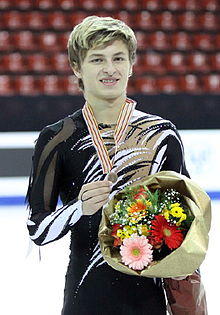 2009 WJC Men's Podium Artem GRIGORIEV.jpg