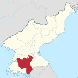 Location of North Hwanghae Province