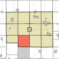 Map highlighting Noble Township, Noble County, Indiana.svg
