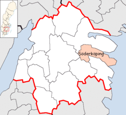 Söderköping Municipality in Östergötland County.png