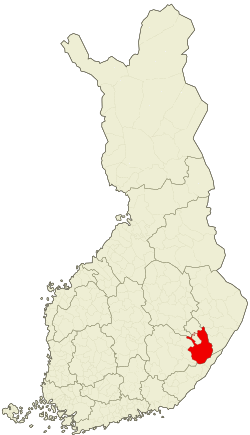 Location of Savonlinna in Finland