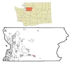 Location of Gold Bar, Washington