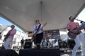 Imperial Teen, performing at Folsom Street Fair in 2007. Photo by Neil Motteram.
