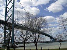 Image of a bridge and a river view.