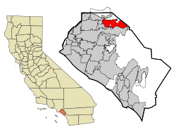 Location within California and Orange County