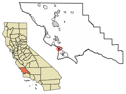 Location of Grover Beach in San Luis Obispo County, California.