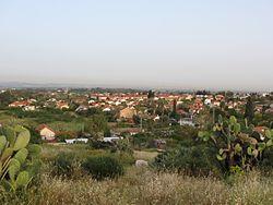 View of Gedera from Tel Qatra