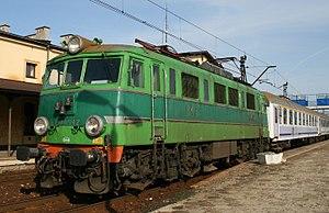 EU06-12 locomotive at Trzebinia 8 April 08.jpg