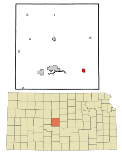 Location within Barton County and Kansas
