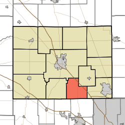 Location of Perry Township in Boone County