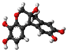 Ball-and-stick model of the haematoxylin molecule