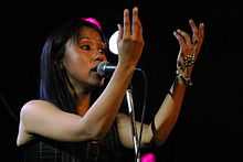 Sevara Nazarkhan at Realworld Party North Wraxall, England, 2006.