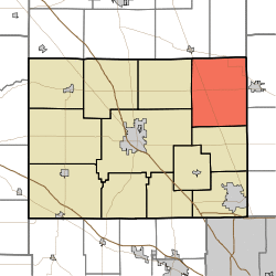 Location of Marion Township in Boone County