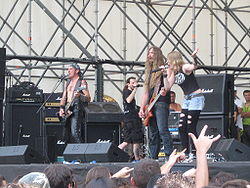 White Skull performing a show at Milan in 2008.