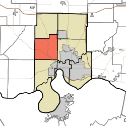 Location in Vanderburgh County