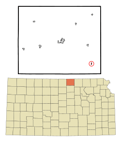 Location within Republic County and Kansas