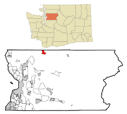 Location of Oso, Washington