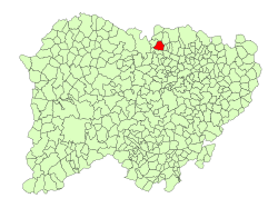Location in Salamanca