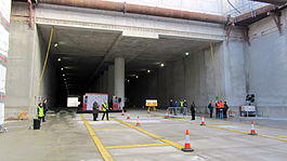 Woolwich Crossrail station box on Berkeley Homes open day.jpg