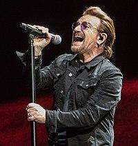 Bono performing in 2017