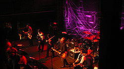 Flogging Molly performing live in Baltimore, MD, in February 2010