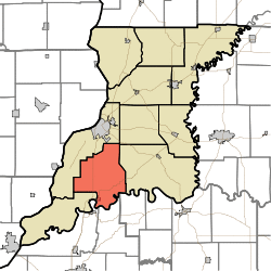 Map highlighting Johnson Township, Knox County, Indiana.svg