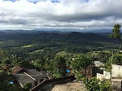 View of hills from Mysore district