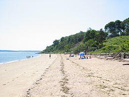 The beach in Sands Point