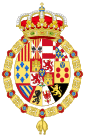 Greater Coat of Arms of Francis, King Consort of Spain.svg