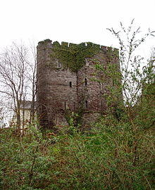 Colour photograph of Brecon Castle in 2006