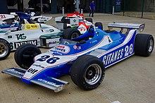 Jacques Laffite Ligier JS11 15 2019 Silverstone Classic (48557917442).jpg